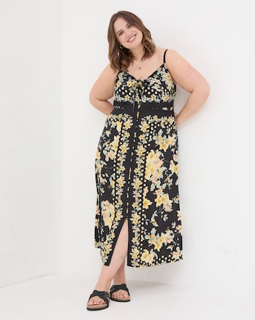 FatFace Phoebe Citrus Floral Midi Dress