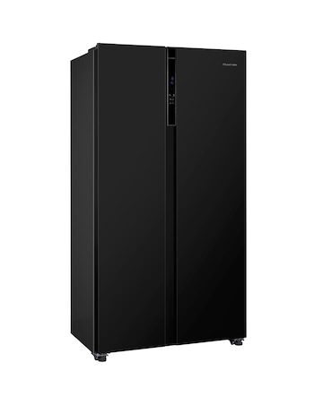 Russell Hobbs RH90AFF201B Slim American Fridge Freezer - Black E Rated