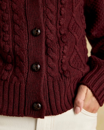 Joules Rafferty Cable Knit Cardigan