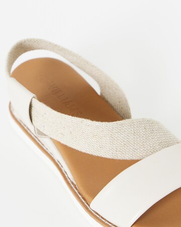 Spritzer Asymmetric Low Wedge Sandals - Extra Wide Fit (EEE)