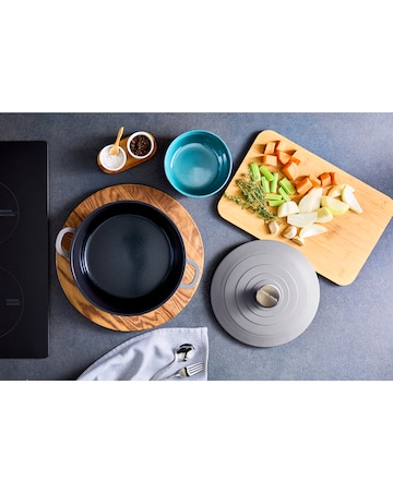 Morphy Richards Cast Aluminium 24cm Grey Casserole Dish