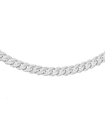 Gents Sterling Silver Panza Curb Chain