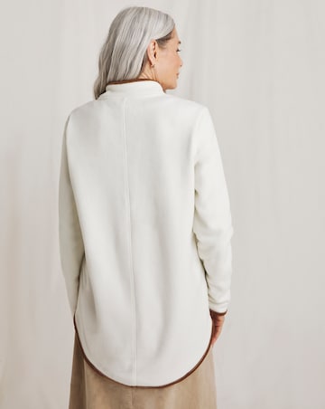Julipa Zip Up Fleece With Cord Piping