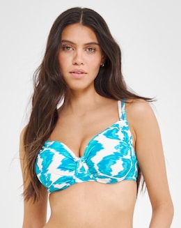 JD Williams Ikat Print Underwired Bikini Top
