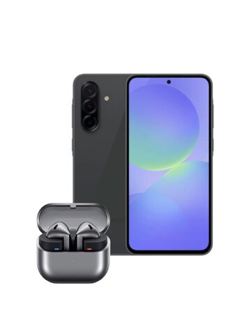 Samsung Galaxy A36 Black & Galaxy Buds3 Silver Bundle