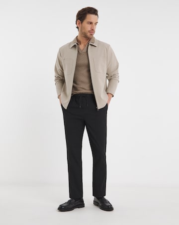 Black Elasticated Jogger Trouser