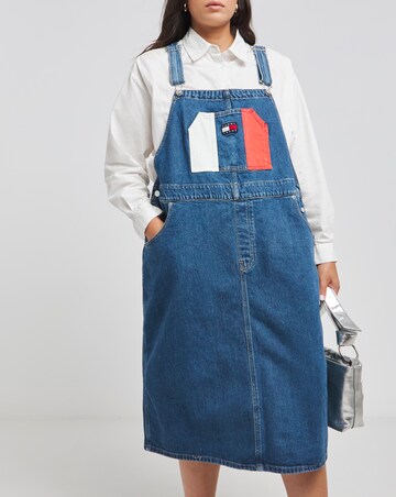 Tommy Jeans Midi Dungaree Dress