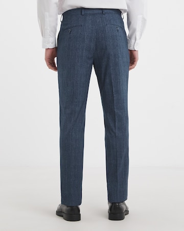 Jonny Navy Check Suit Trouser