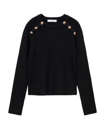 Mango Arturo Button Shoulder Sweater