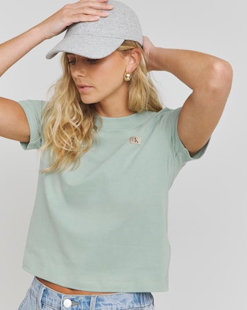 Calvin Klein Jeans Woven Label Peached Baby Tee