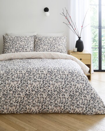 Roar Leopard Cotton Blend Reversible Duvet Cover Set