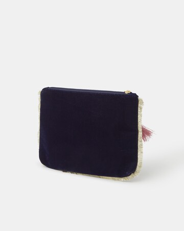 Accessorize Initial Velvet Pouch