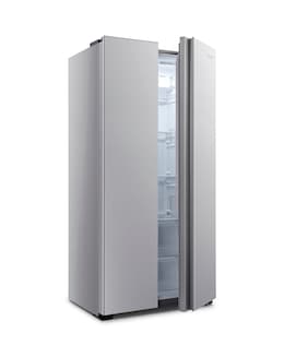 Fridgemaster MS83430ES 80cm American Fridge Freezer - Silver