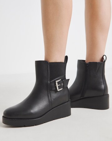 Natalie Wedge Chelsea Boots - Wide Fit (E)