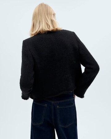 Mango Tweed Jacket with Jewel Buttons