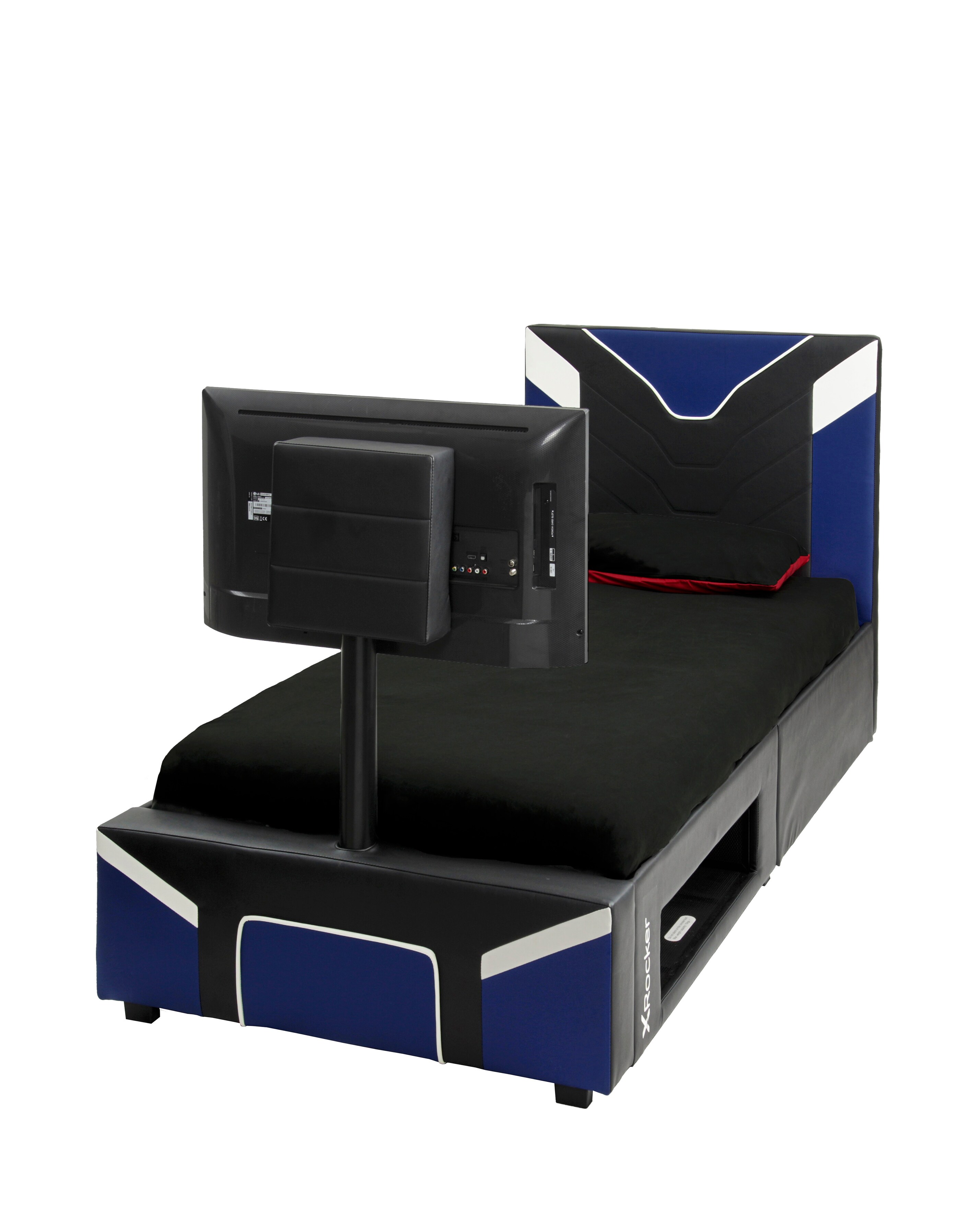 X Rocker Single Cerberus Twist TV Bed - Blue | Ambrose Wilson