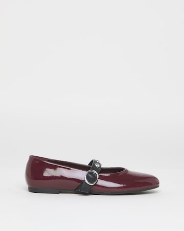 Optimism Studded Mary Jane Ballerina Shoes - Extra Wide Fit (EEE)