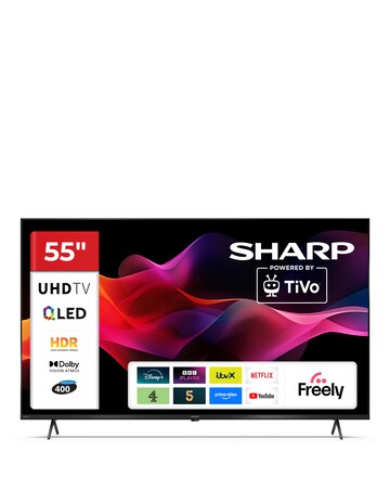 Sharp 4T-C55HM5245KB 55in 4K Ultra HD Smart TiVo LED TV with Freely