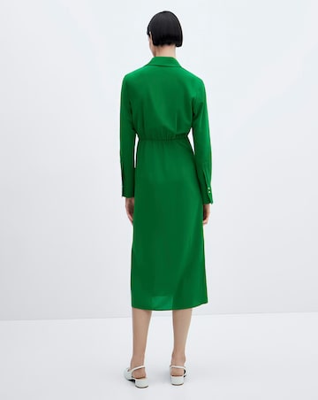 Mango Green Wrap Front Bilma Midi Dress