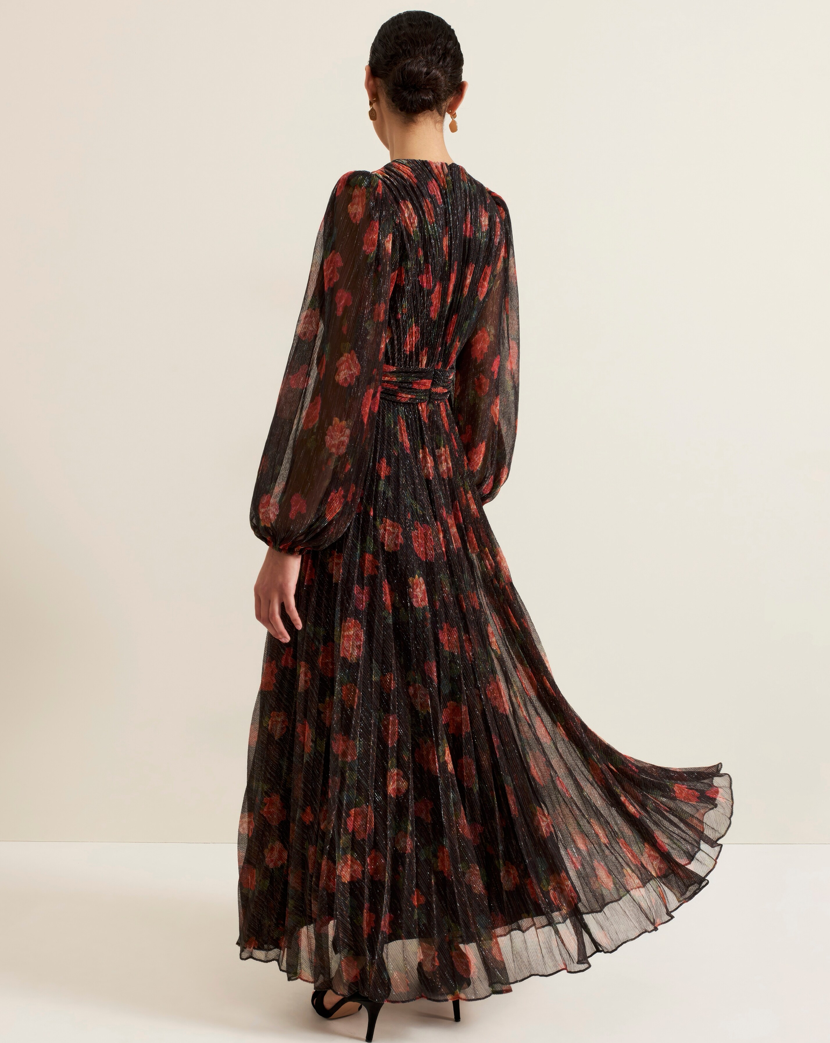 Phase Eight Kenzia Wrap Floral Shimmer Maxi Dress | Ambrose