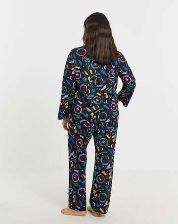 Simply Be Value Long Sleeve Pyjama Set Celestial