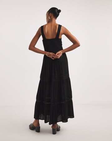Joe Browns Black Ultimate Holiday Crinkle Maxi Dress