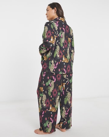 Button Through Plisse Lounge Set