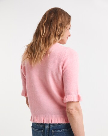 Frill Knit Short Sleeve Jumper
