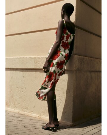 Mango Dulce Floral Midi Dress