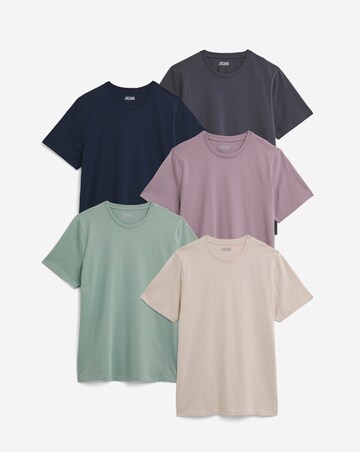 5 Pack Crew Neck T-Shirts Long