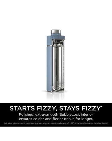 Ninja Thirsti Carbonated 20oz Bottle with Carbonation Lid in Blue
