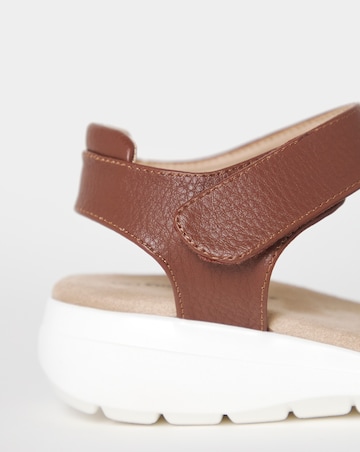 Cushion Walk Tan Double Touch-Fasten Sandals - Extra Wide Fit (EEE)