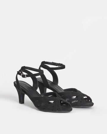 Jamie T Bar Heeled Sandals - Wide Fit (E)