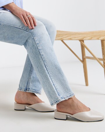 Lisa Low Block Heel Mules - Extra Wide Fit (EEE)