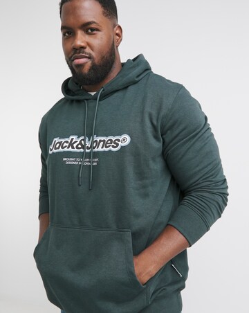 Jack & Jones Vesterbro Logo Hoodie - Teal