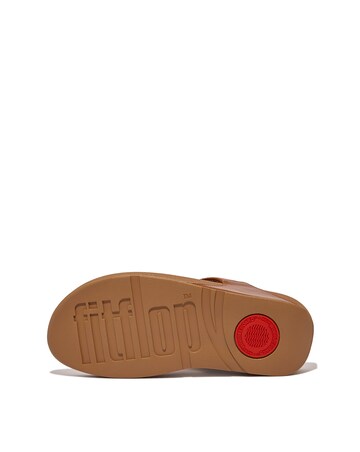 FitFlop Tan Lulu Leather Toe-Post - Standard Fit (D)