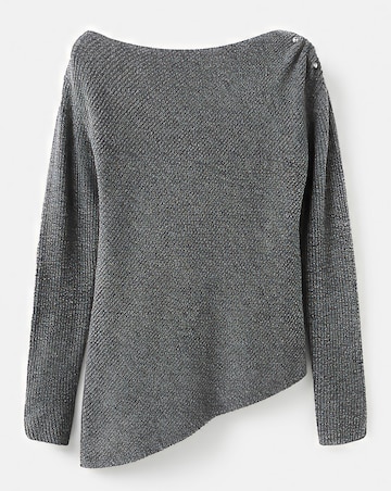 Mango Grey Bardot Jumper