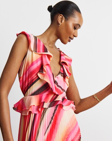 Joanna Hope Ruffle Pleated Dress