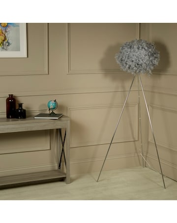 Feather Tripod Floor Lamp