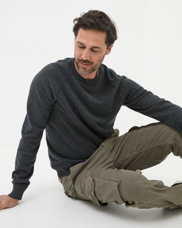 FatFace Rye Cashmere Cotton Crew Neck Jumper