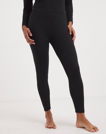 Pretty Secrets (2 Pack) Thermal Leggings Black