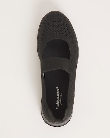 Cushion Walk Fly Knit Elasticated Bar Trainers EEE Fit