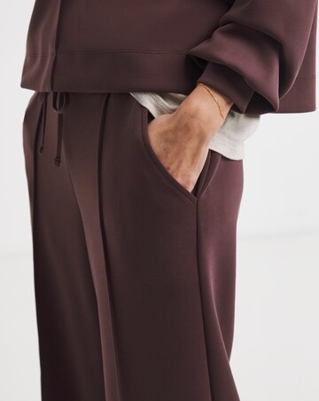 Anthology Wide Leg Joggers With Satin Trims