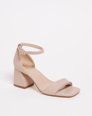 Rimona Barely There Block Heeled Sandals - Extra Wide Fit (EEE)
