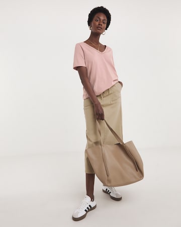 Blush Short Sleeve Bubble Hem Top