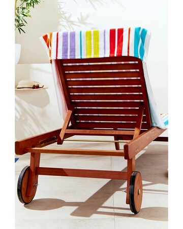 Catherine Lansfield Rainbow Lounger Towel