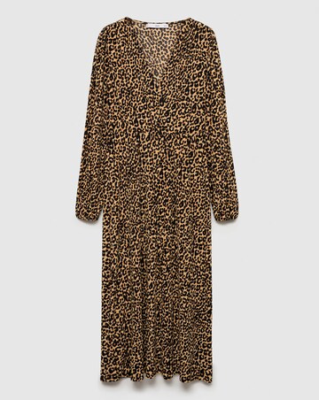 Mango Lin Leopard Midi Dress