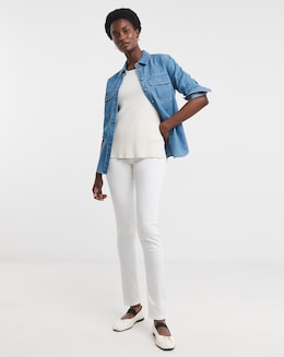 White Slim Leg Jegging