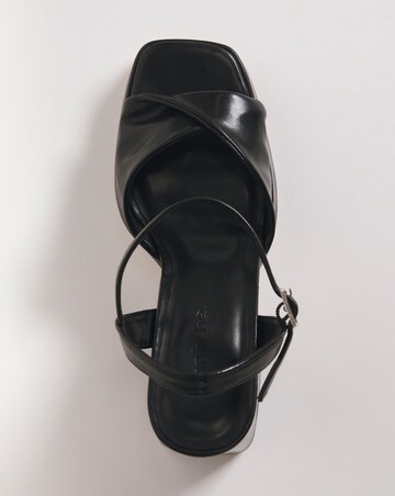 Tara Twist Front Platform Heeled Sandals - Extra Wide Fit (EEE)