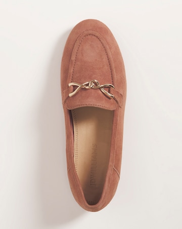 Suede Trim Loafer - Wide Fit (E)